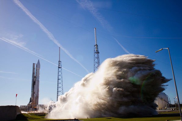 Launch of Atlas V GPS IIF-4 from Cape Canaveral AFS