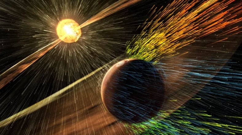 Güneş Mars’ın Atmosferini Süpürdü