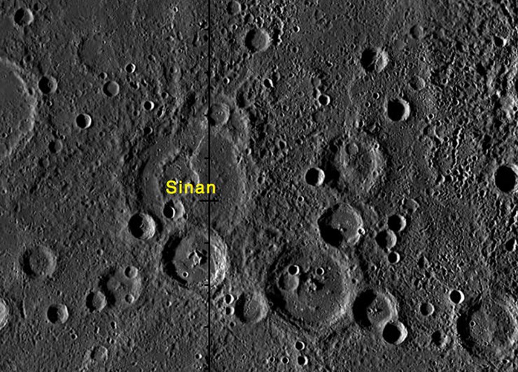 Merkür’deki Mimar Sinan Krateri